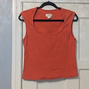 Maeve By Anthropologie Orange Knit Top